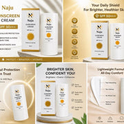 Hydrating Sunscreen Cream SPF 50+++ | UVA/UVB Protection | Non-Greasy Daily Moisturizer | 50ml