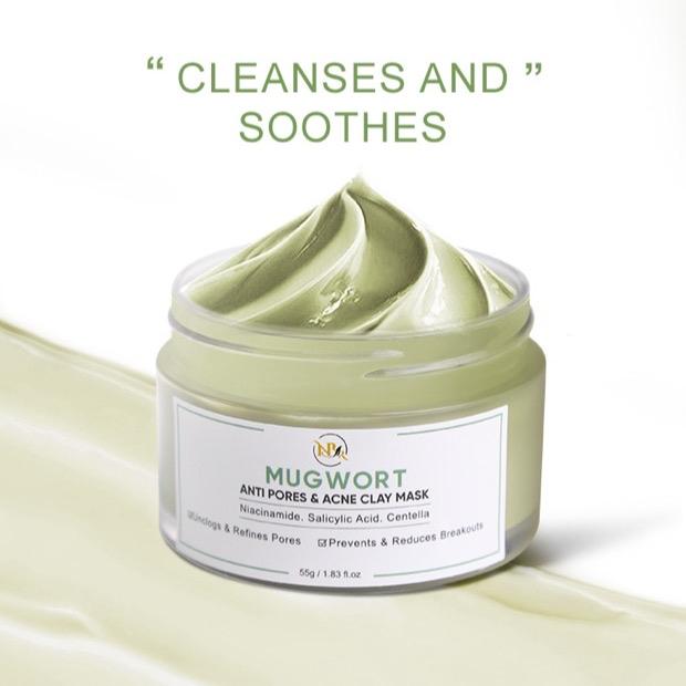 Mugwort Clay Mask 55g – Deep Cleansing Face Mask for Pores, Blackheads & Oil Control
