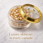 Gold Facial Serum Capsules | Hydrating & Brightening Face Serum | 30 Capsules